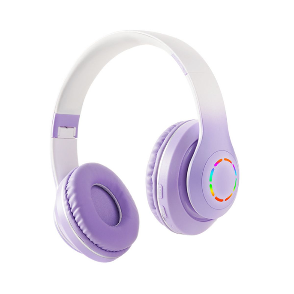 KINSI Ear Kabelloses Over-ear Kopfhörer, lila Funk-Kopfhörer, Farbverlauf Kopfhörer Headset, Bluetooth Bluetooth-Kopfhörer, Over