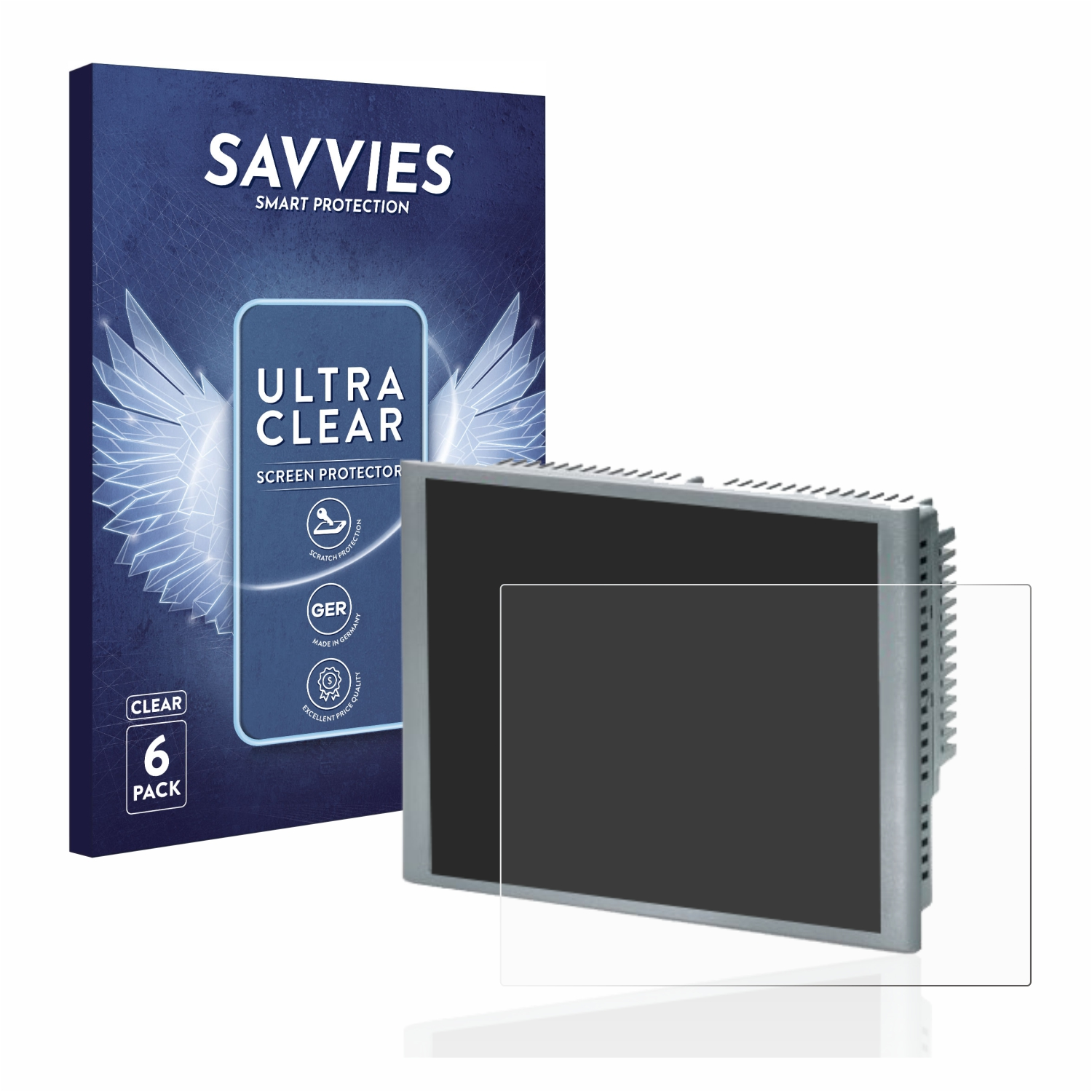 SAVVIES 6x klare Schutzfolie(für MP Touch) Simatic 277 Siemens 8
