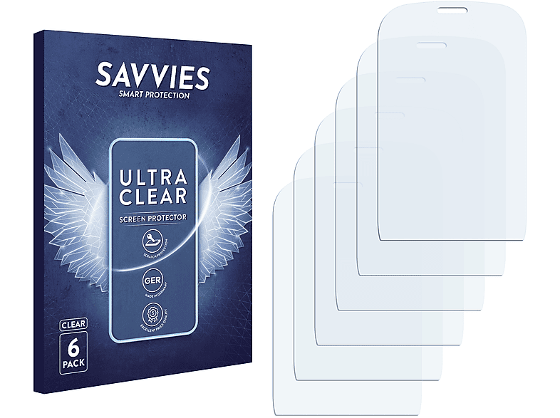 SAVVIES 6x klare Schutzfolie(für Alcatel One Touch OT-905)