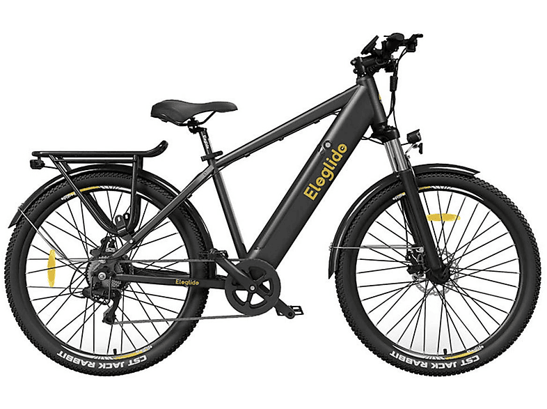 468Wh, Black) (Laufradgröße: T1 Unisex-Rad, ELEGLIDE Trekkingrad 27,5 Zoll,