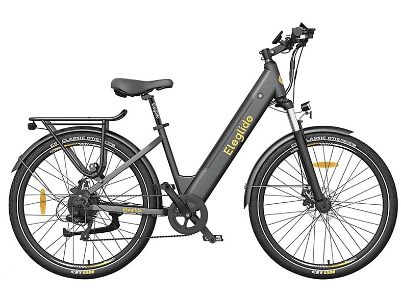 ELEGLIDE T1 Step-Thru Trekkingrad (Laufradgröße: 27,5 Zoll, Unisex-Rad, 468Wh, Grey)