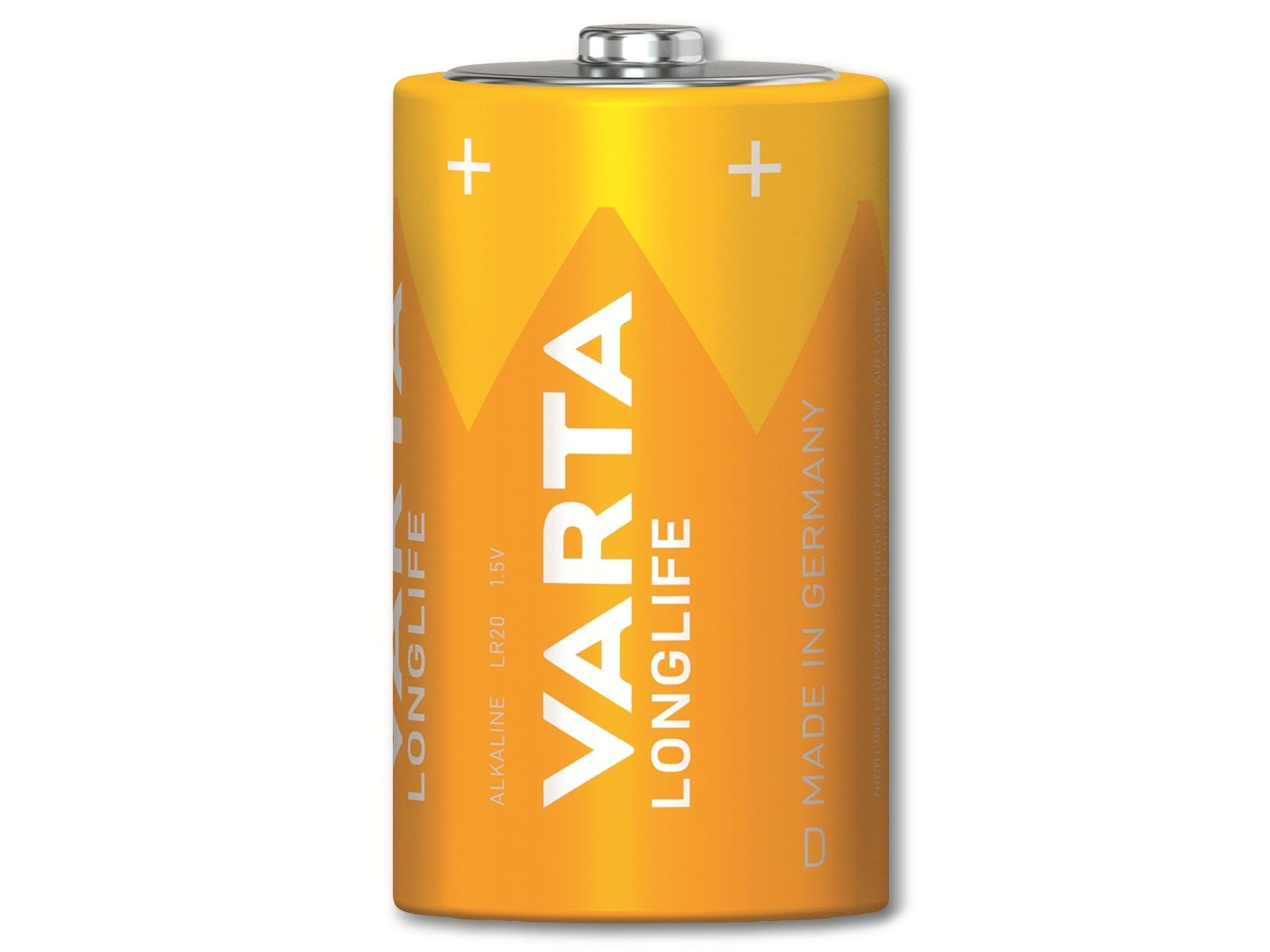 Batterie, 4120 Mono 1.5 Volt, Ah VARTA Mando Batterie Blister) LR20 Longlife 15.8 AlMn, (2er Distancia D