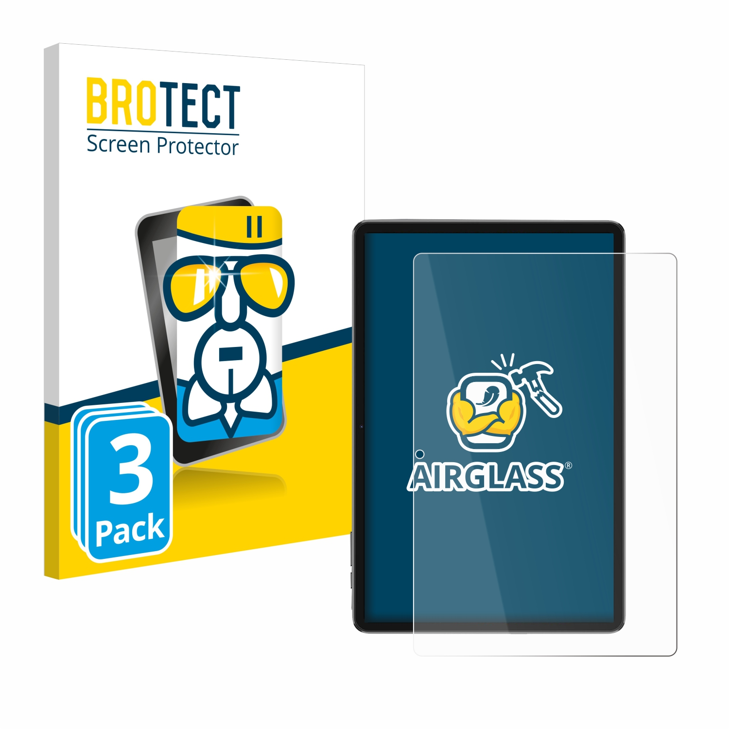 BROTECT 3x Airglass klare 7 Tab Blackview WiFi) Schutzfolie(für