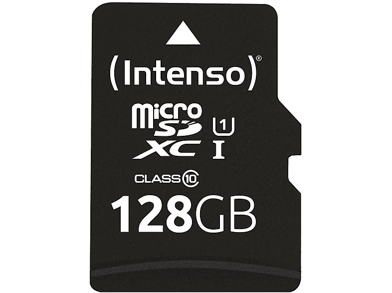 128GB inkl. UHS-1), Speicherkarte, Micro-SDXC - (microSDXC GB INTENSO SD-Adapter - Performance Flash 128