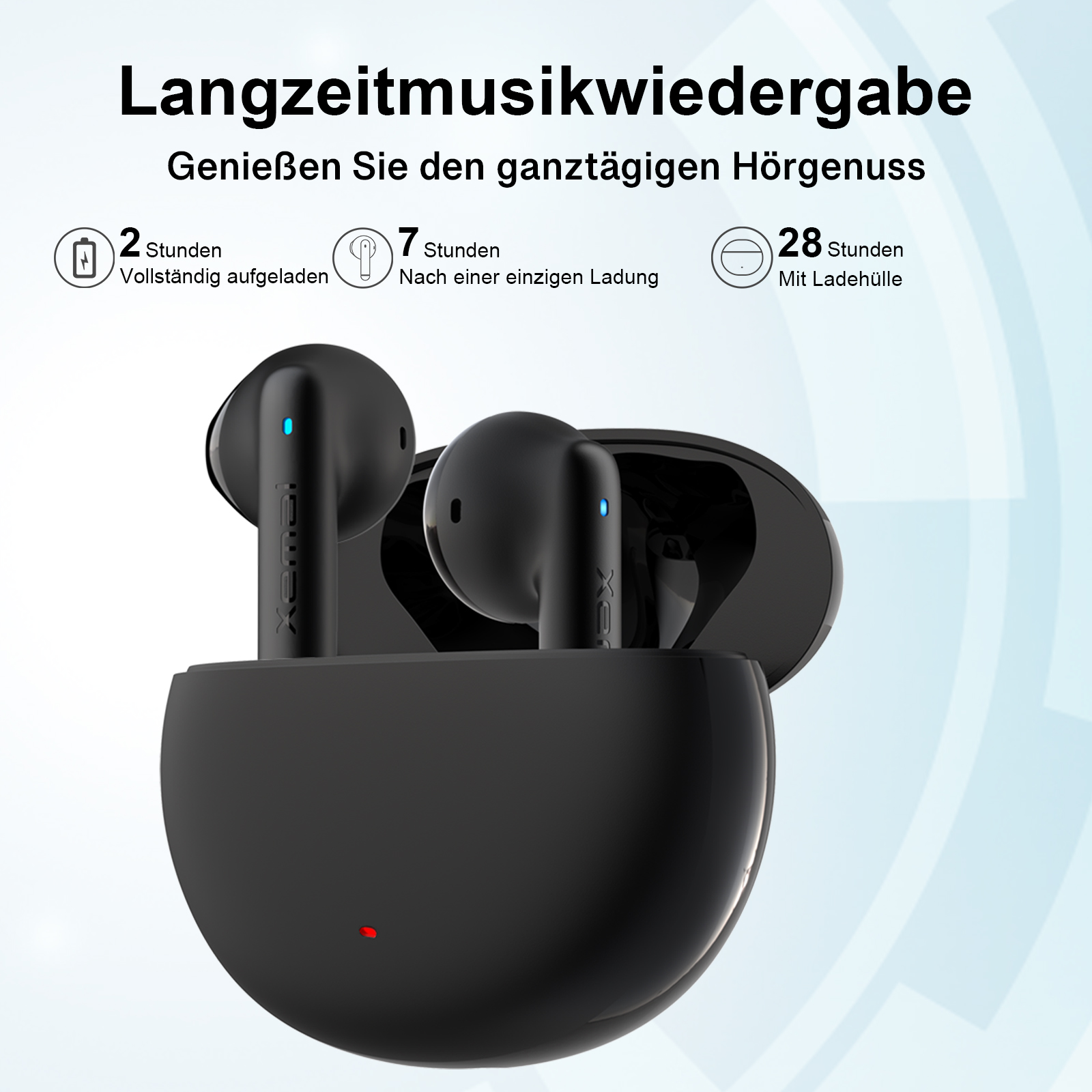 X2, Bluetooth Schwarz Bluetooth-Kopfhörer EDIFIER In-ear