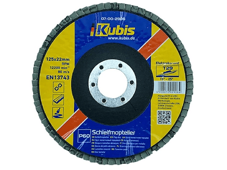 INBUSCO / KUBIS Schleifmopteller KB07-00-2906-1-2 Multifunktionswerkzeug, Transparent