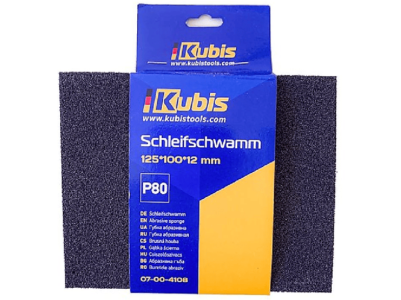 INBUSCO / KUBIS Multifunktionswerkzeug, KB07-00-4108-5 Transparent Schleifschwamm