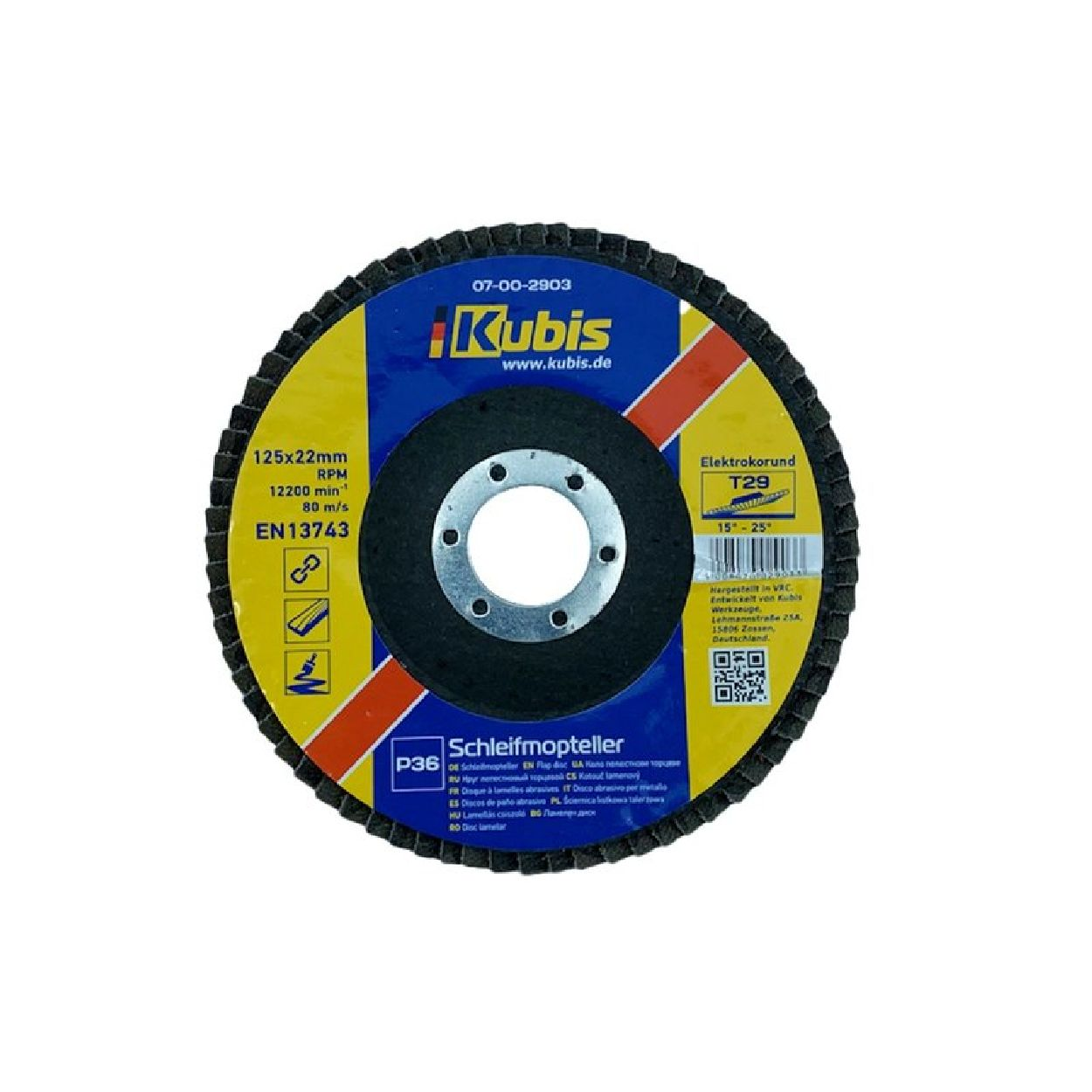 INBUSCO / KUBIS Schleifmopteller KB07-00-2903-1-2 Multifunktionswerkzeug, Transparent