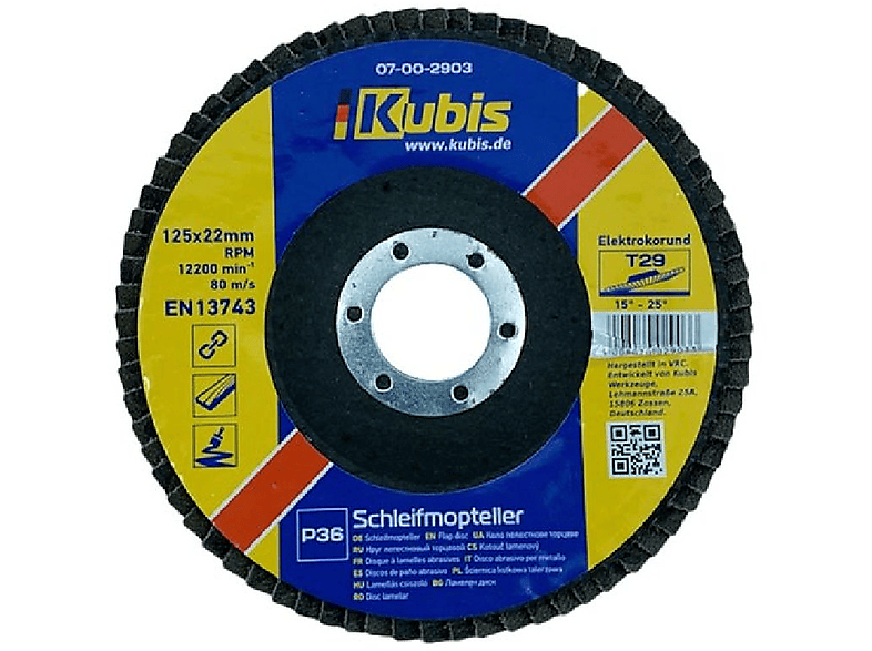 INBUSCO / KUBIS Schleifmopteller KB07-00-2903-1-2 Multifunktionswerkzeug, Transparent