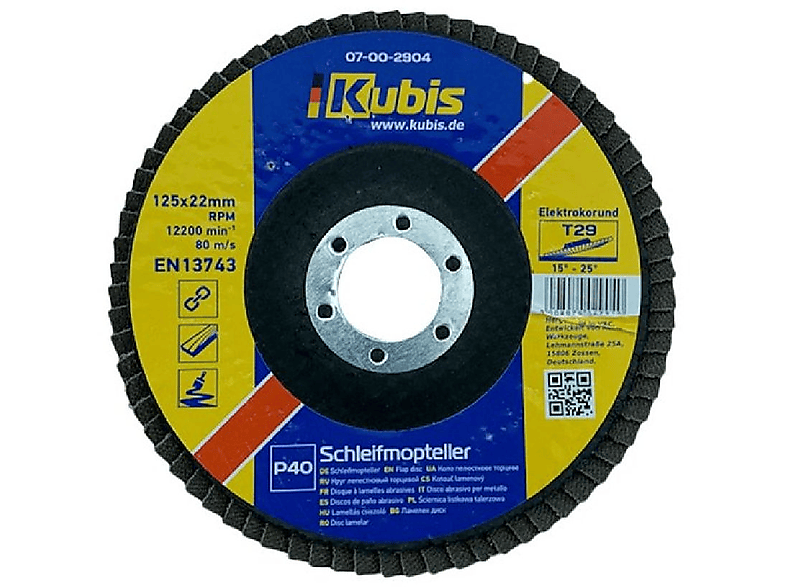INBUSCO / KUBIS Schleifmopteller KB07-00-2904-1 Multifunktionswerkzeug, Transparent