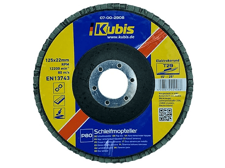 INBUSCO / KUBIS Schleifmopteller KB07-00-2908-1-2 Multifunktionswerkzeug, Transparent