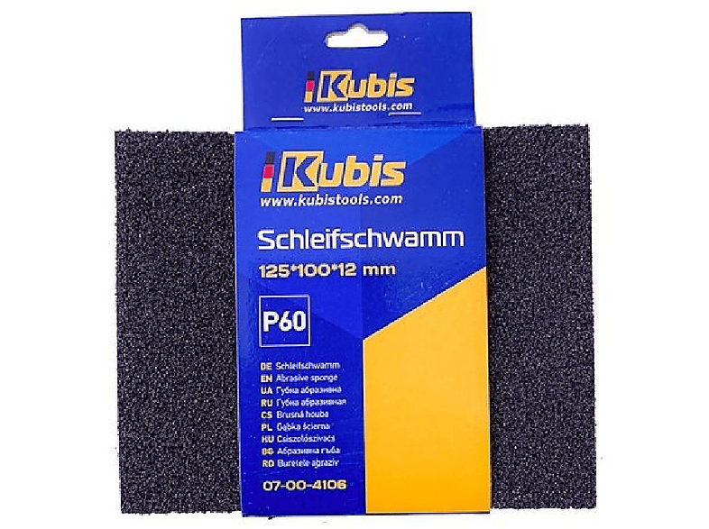 INBUSCO / KUBIS Schleifschwamm Transparent Multifunktionswerkzeug, KB07-00-4106-1