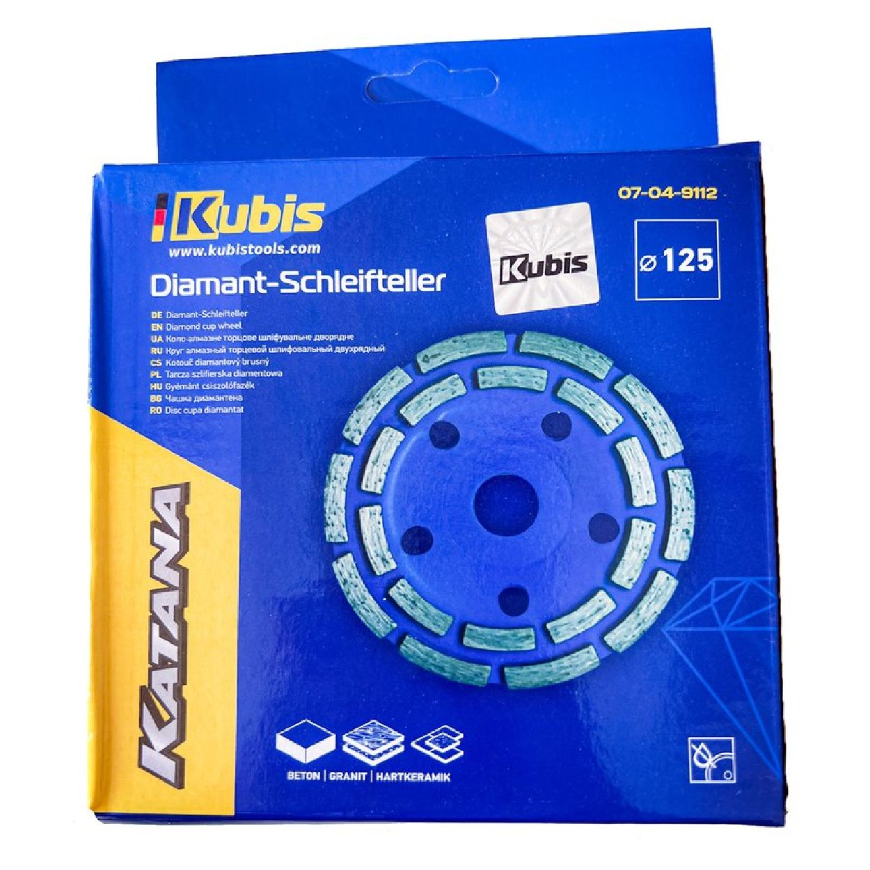 INBUSCO / KUBIS Schleifteller KB07-04-9112-3 Multifunktionswerkzeug, Transparent