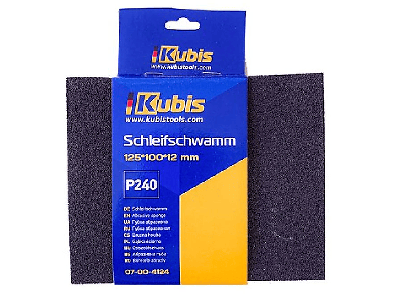 KUBIS Schleifschwamm Transparent INBUSCO Multifunktionswerkzeug, / KB07-00-4124-25