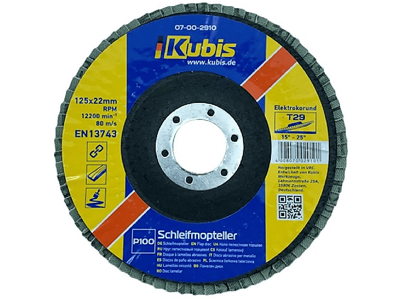 INBUSCO / KUBIS Schleifmopteller KB07-00-2910-1-2 Multifunktionswerkzeug, Transparent