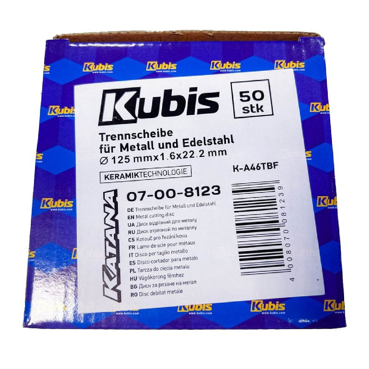 Trennscheibe Transparent / INBUSCO KB07-00-8123-1-2 Multifunktionswerkzeug, KUBIS