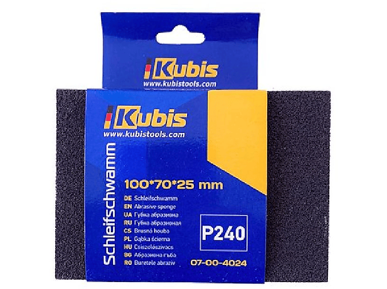 INBUSCO / Transparent Multifunktionswerkzeug, Schleifschwamm KUBIS KB07-00-4024-5