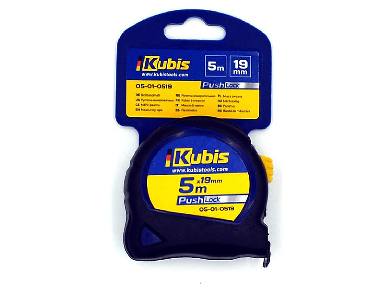 INBUSCO / KUBIS Multifunktionswerkzeug, KB05-01-0519 Maßband Gelb