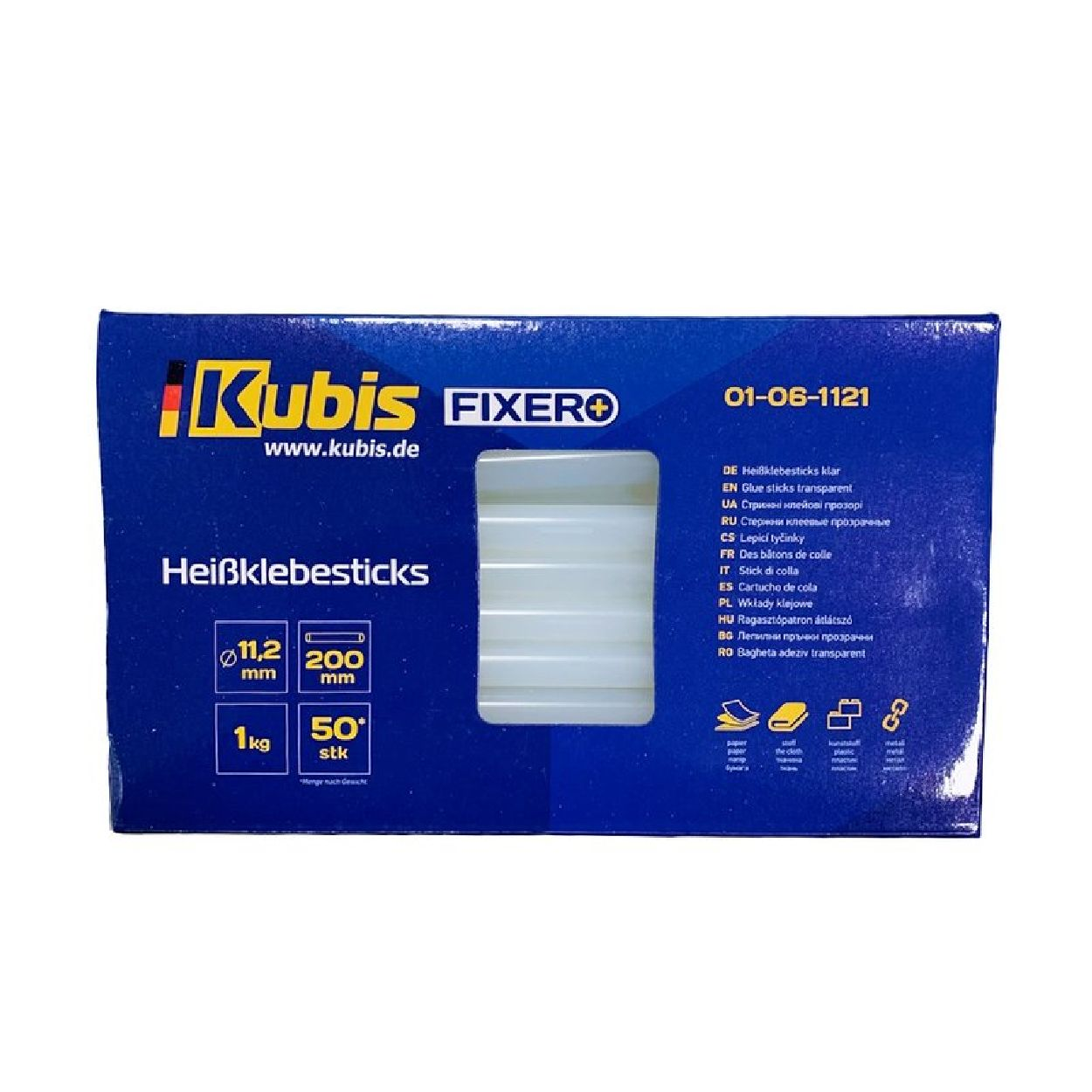 KUBIS + KB01-06-1121 INBUSCO KB01-05-1119 / Transparent Multifunktionswerkzeug, KlebepistoleSET