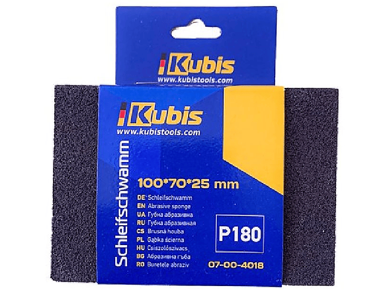 INBUSCO KUBIS KB07-00-4018-10 Schleifschwamm Transparent / Multifunktionswerkzeug,