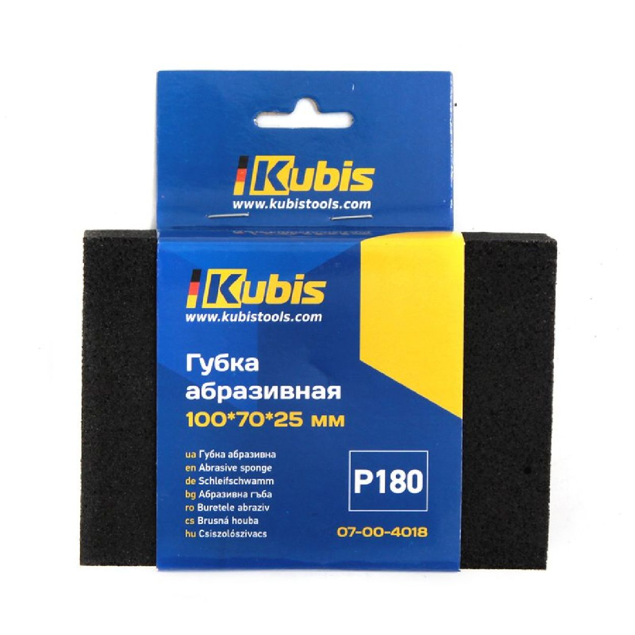 KUBIS INBUSCO Transparent Multifunktionswerkzeug, KB07-00-4018 / Schleifschwamm
