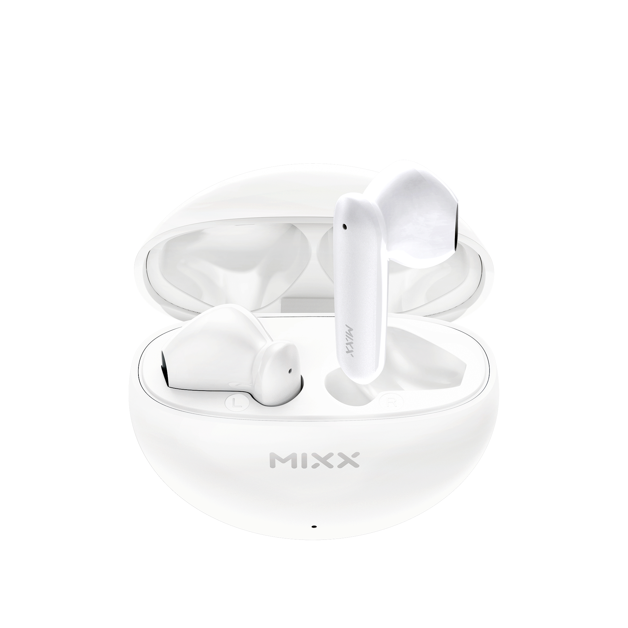 MIXX White, Kopfhörer TWS - Earphones In-ear Ice Weiss Vanilla StreamBuds Play