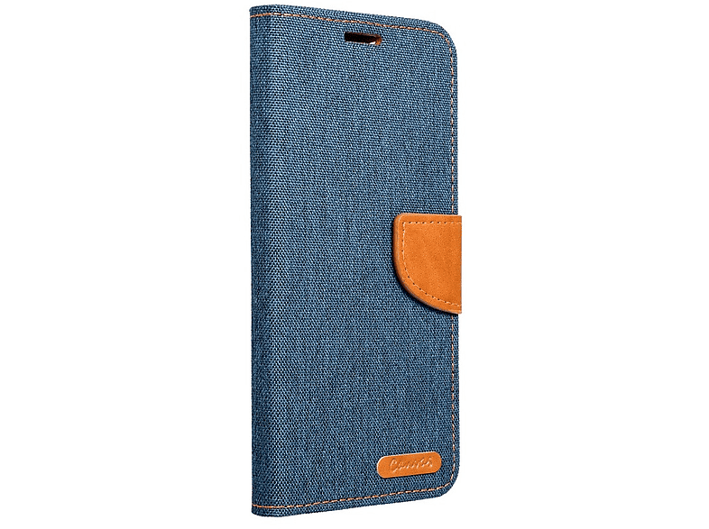 Apple, Bookcover, iPhone Hülle, Dunkelblau Elegante COFI 14 Plus, Buch-Tasche