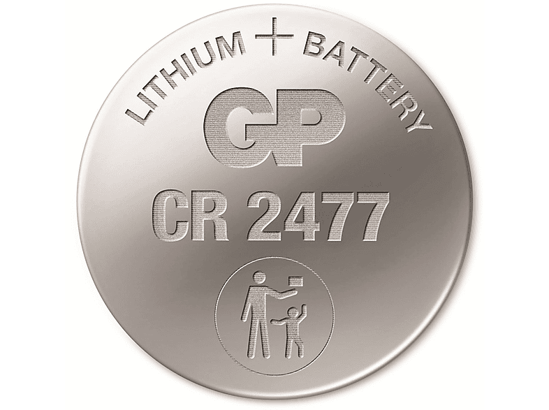 3V Lithium CR2477, GP Knopfzelle Lithium-Knopfzelle