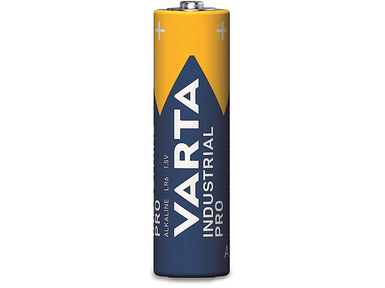 VARTA Batterie Alkaline, Mignon, AA, LR06, 1.5V, Industrial Pro, 1 Stück Alkaline Batterie