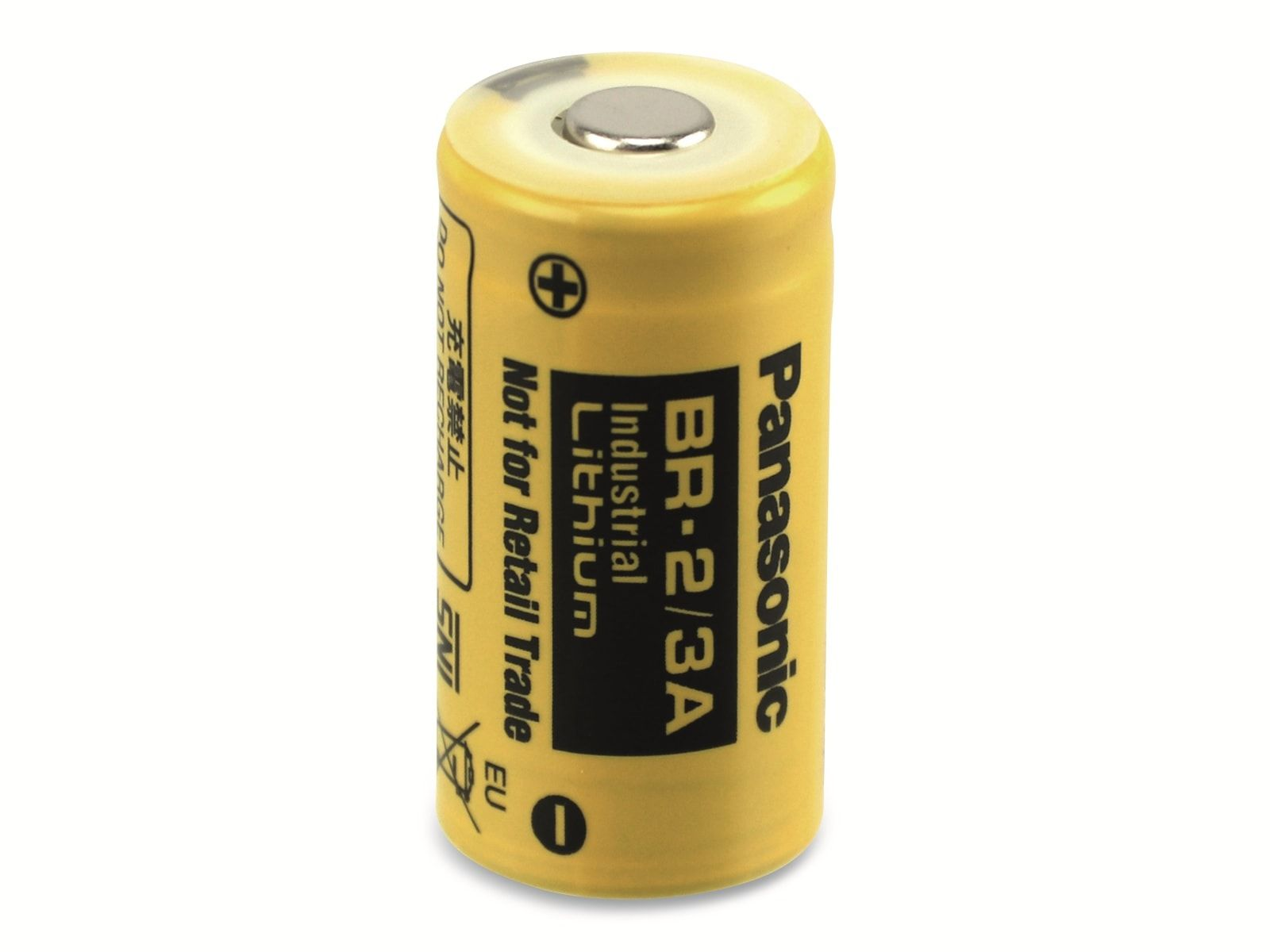 PANASONIC Lithium-Batterie V-, 3 (Li-MnO2) BR Lithium-Mangandioxid mAh 1200 Batterie 2/3AN