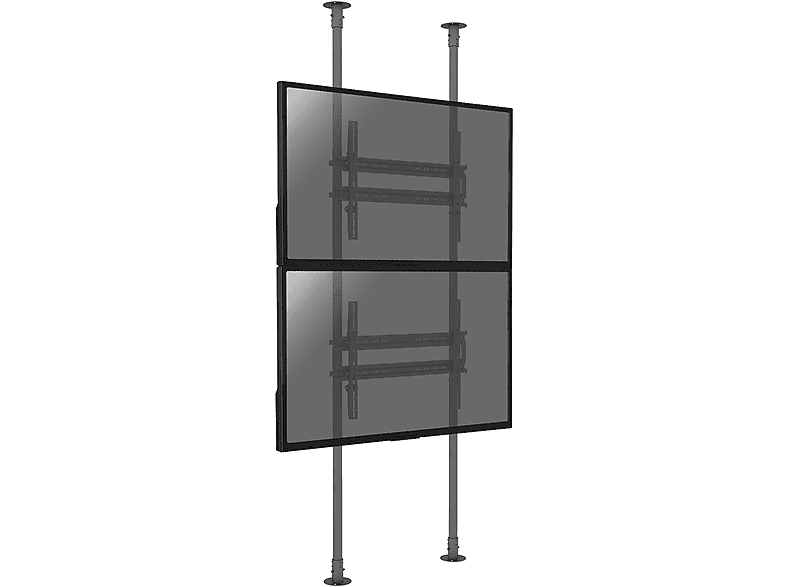 Soporte TV fijo - KIMEX 032-1017K  Soporte de suelo-techo para 2 pantallas 50"-100" - Altura 300cm max