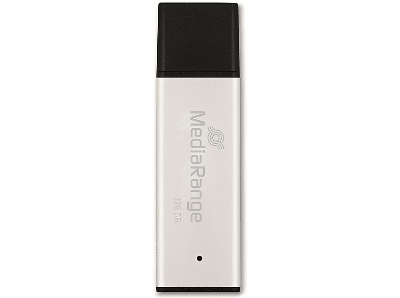 MEDIARANGE USB-Stick MR1902, USB 3.0, 128 GB USB-Stick (schwarz/silber, 128 GB)