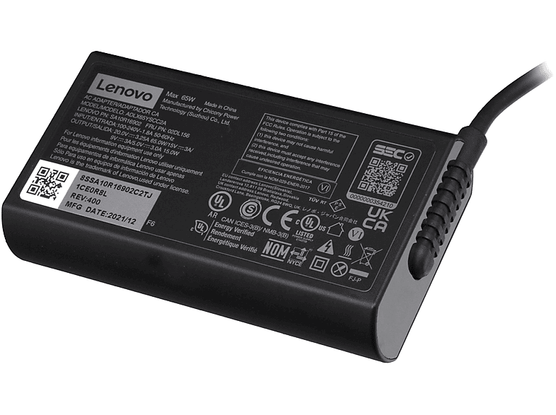 LENOVO ADLX65YSCC3A abgerundetes Original USB-C Netzteil 65 Watt