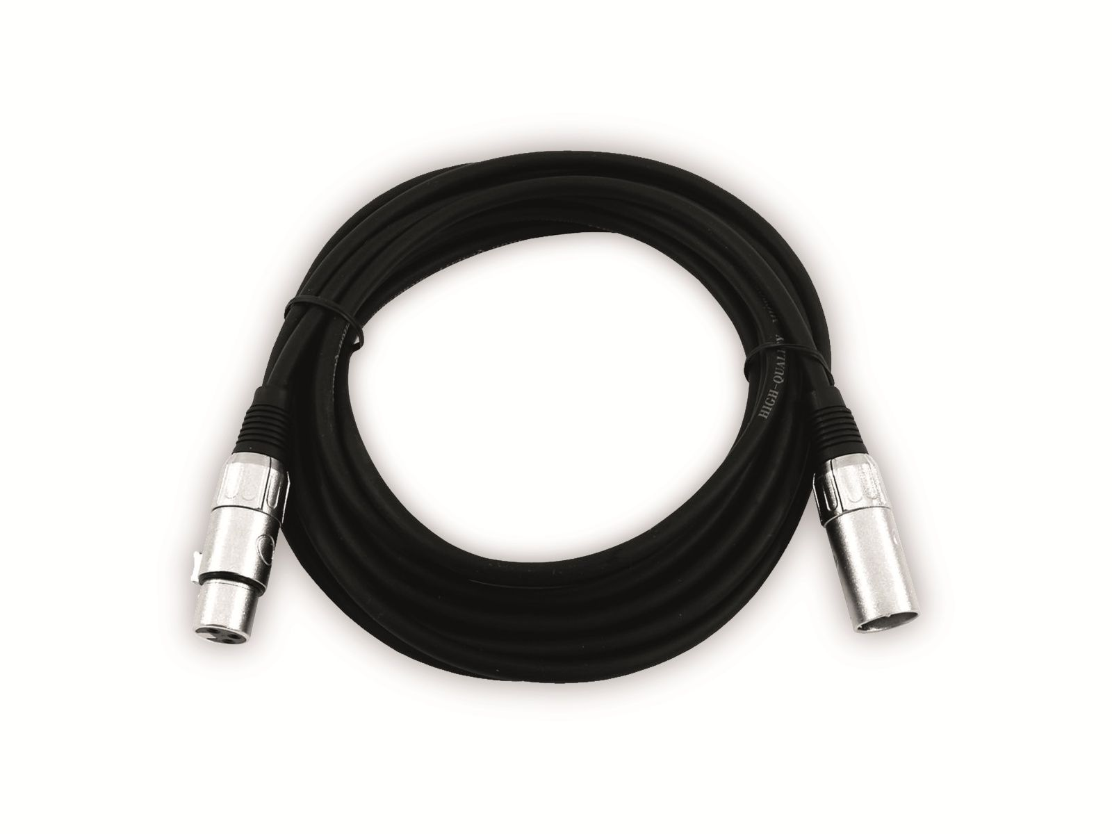 m, OMNITRONIC 20 XLR-Kabel schwarz, 20 m Kabel, 3-polig,