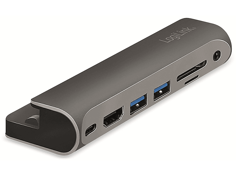 LOGILINK USB-Dockingstation 7-Port, UA0385, Dockingstation iPads, 3.2 USB-C für PD Gen