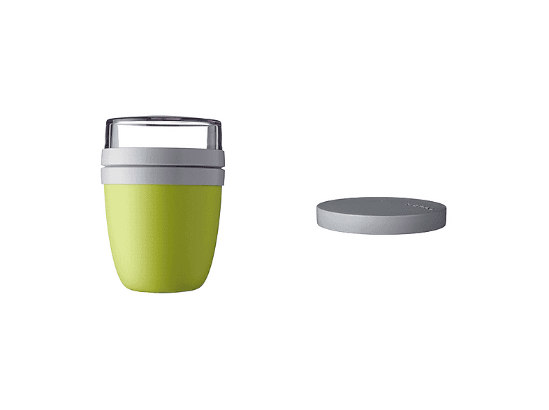 Mepal Gobelets à Céréales à Emporter, Petit, Pratique à Emporter, Séparateur Pour Yaourt Et Céréales, Passe Au Congélateur, Au Micro-ondes Et Au Lave-vaisselle, 300 Ml + 120 Ml, Vert Vif