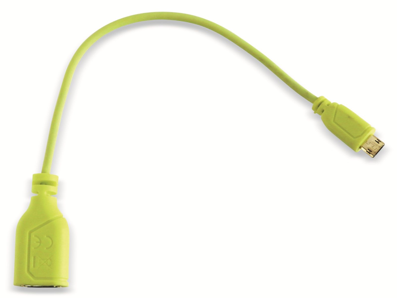 OTG 0,15 HAMA Flexi-Slim, m Kabel Adapter, 0,15 m, 135706, grün, Micro-USB