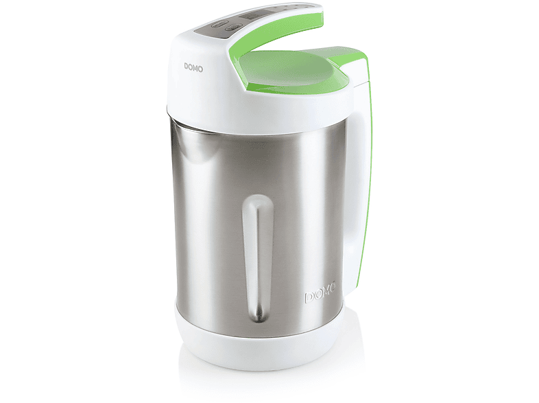 DOMO Suppenkocher Küchenmaschine Silber-Weiß-Grün (1000 Watt, 2 Liter)