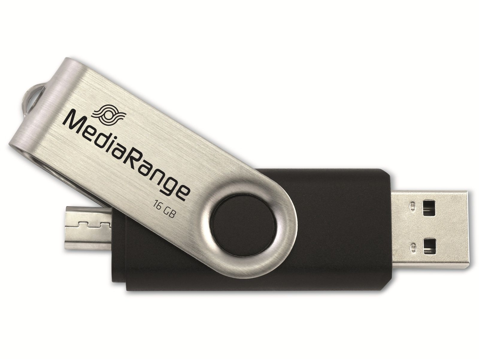 USB USB-Stick GB MR931-2, 16 16 und USB-Stick GB) und MEDIARANGE 2.0 Micro, (schwarz/silber,