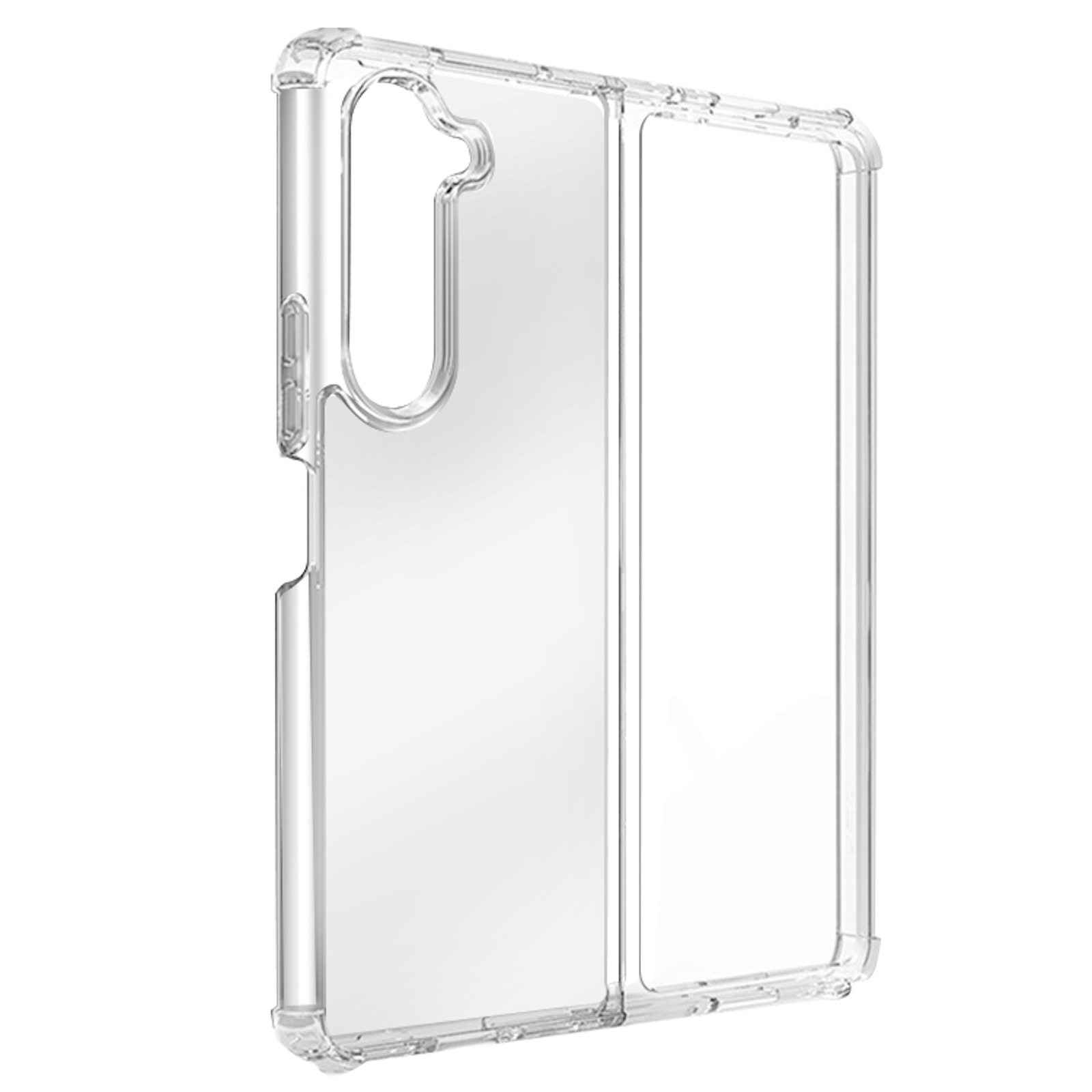 AVIZAR Transparent Series, Crystal Fold 5, Samsung, Handyhülle Z Backcover, Bump Galaxy