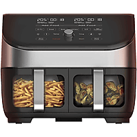 MediaMarkt INSTANT BRANDS Vortex Plus Dual ClearCook RVS 7.6L Airfryer Zilver aanbieding