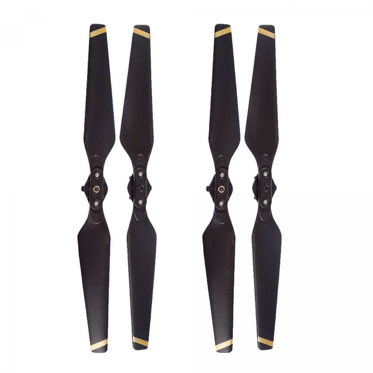 2 Paar DJI Propeller, für INF Drohnenpropeller PRO 8330F Mavic Schwarz einziehbare