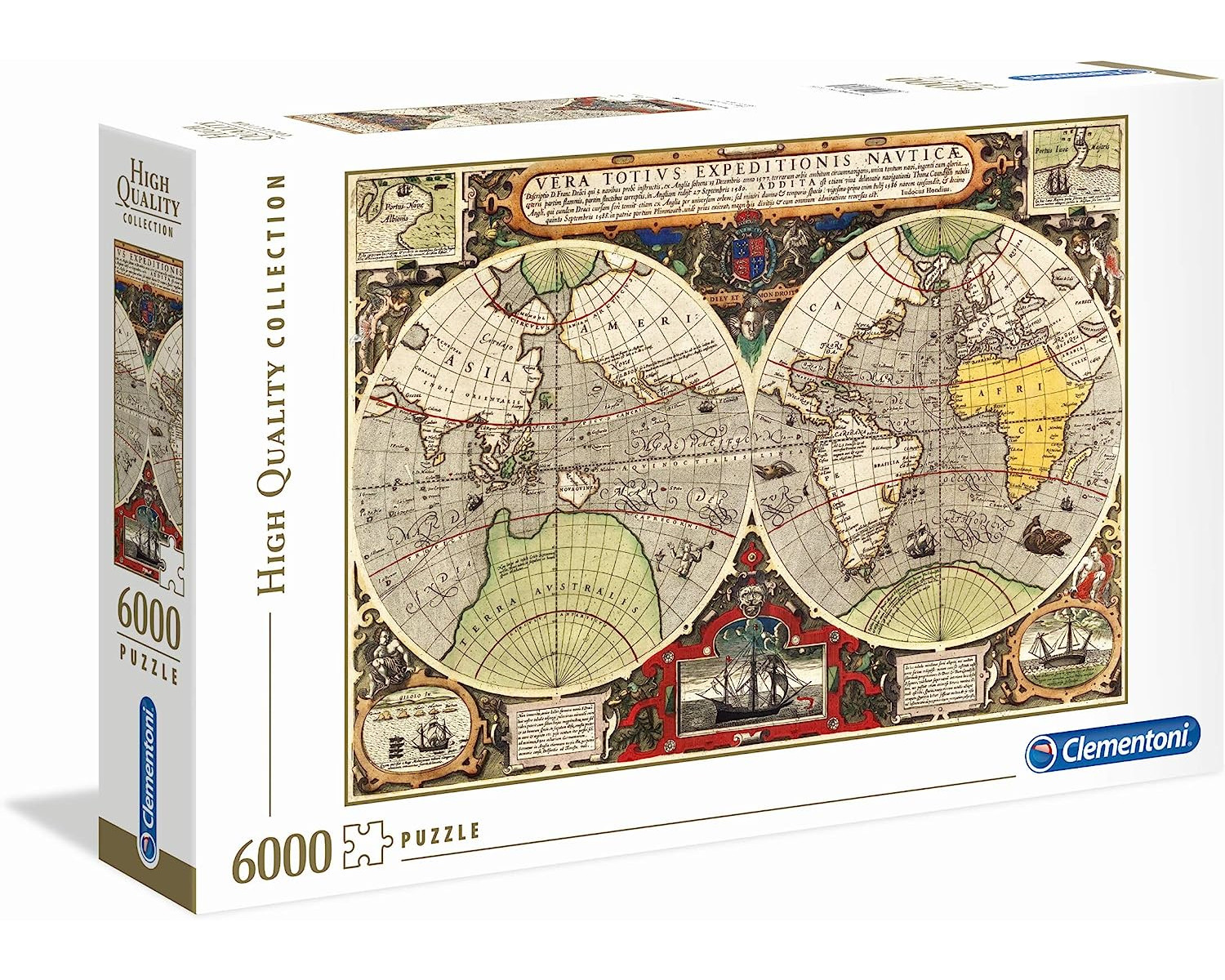 (6000 97971 See-Karte Teile) Puzzle CLEMENTONI Antike -