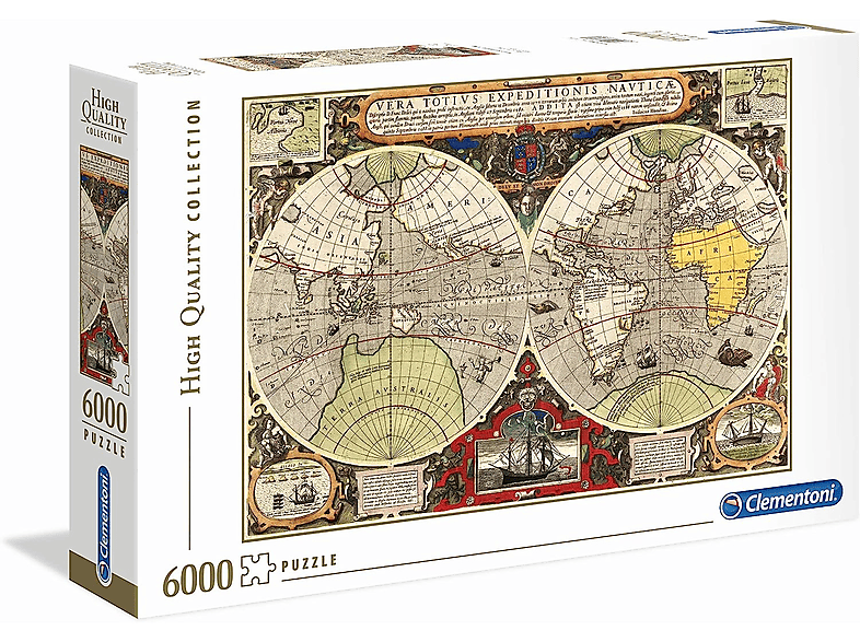 CLEMENTONI 97971 - Antike See-Karte (6000 Teile) Puzzle