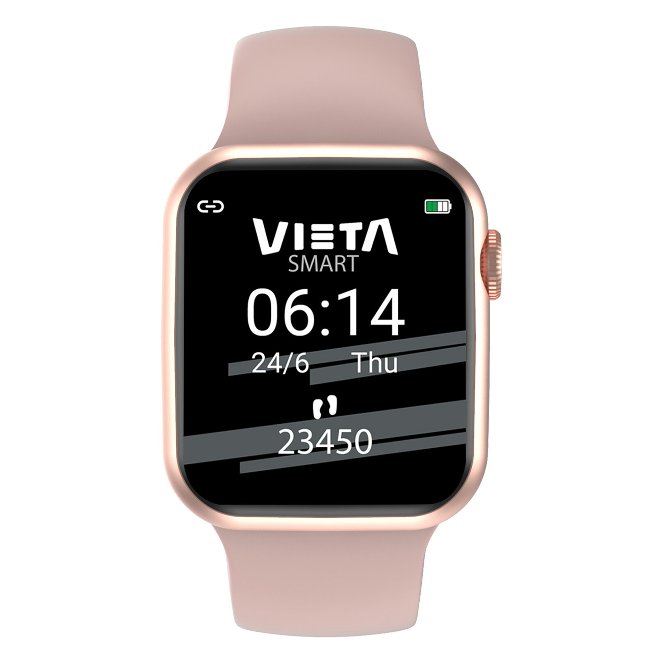 VIETA Silikon, pink PRO Fitnesstracker -, Aluminium-Legierung Focus und Zink