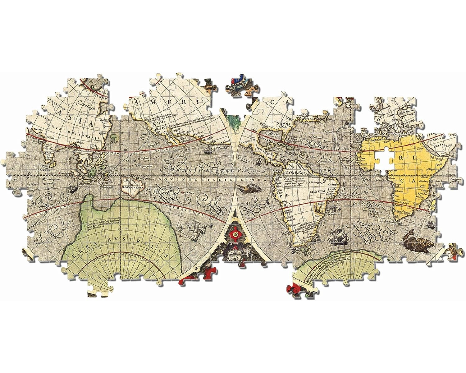 CLEMENTONI 97971 - Antike See-Karte Puzzle Teile) (6000