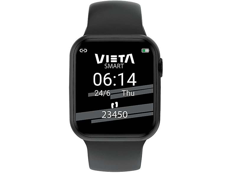 VIETA PRO Focus Fitnesstracker Silikon, Schwarz