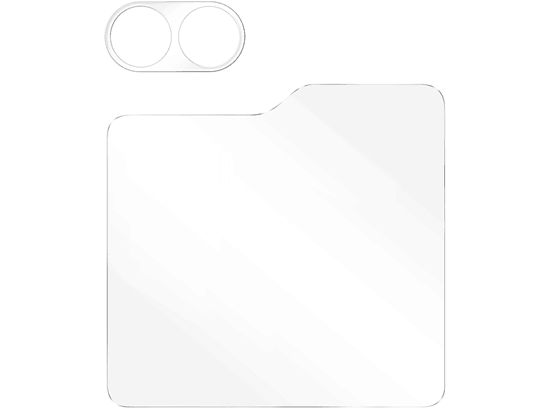 Frontdisplay Glas-Folien(für Samsung Galaxy Glas, Z IMAK + Kamera 9H Flip 5)