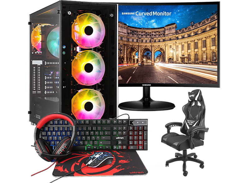 MEMORY PC AMD Ryzen 5 5600X, Gaming-PC Komplettsystem mit 5600X Prozessor, 32 GB RAM, 1000 GB SSD, 8 GB