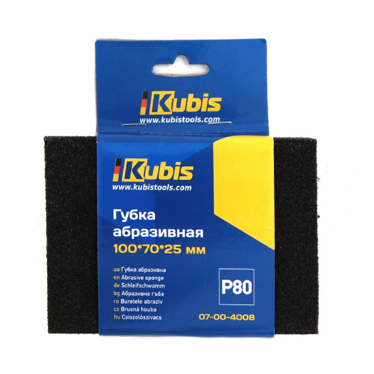 / KB07-00-4008 INBUSCO KUBIS Transparent Multifunktionswerkzeug, Schleifschwamm